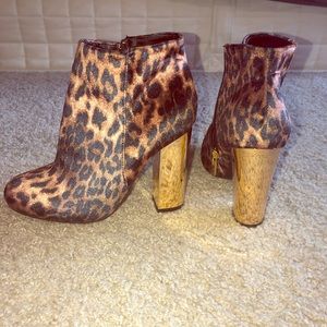 Cheetah print boots